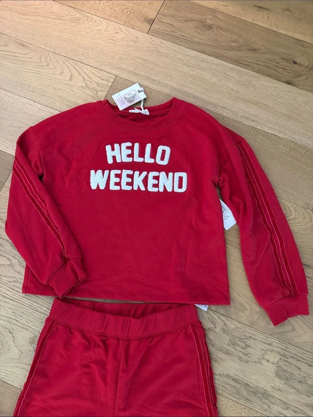 Hello Weekend Red Kids Jessica Simpson Jogger Set